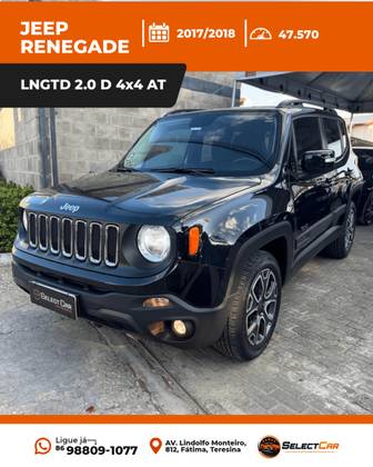 JEEP RENEGADE 2.0 16V TURBO DIESEL LONGITUDE 4P 4X4 AUTOMÁTICO JEEP RENEGADE 2.0 16V TURBO DIESEL LONGITUDE 4P 4X4 AUTOMÁTICO